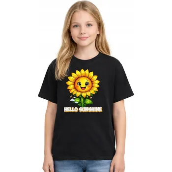 Chlapecké tričko Slunečnicové tričko pohádkové dětské černé 3-4 roky