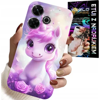 Pouzdro na mobilní telefon POUZDRO PRO XIAOMI REDMI 13 4G - ROZTOMILÝ JEDNOROŽEC, POUZDRO PRO DĚTI