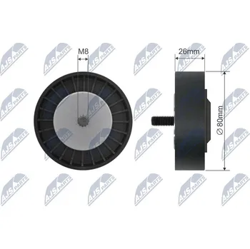 Vratná/vodicí kladka, klínový řemen NTY RNK-BM-026