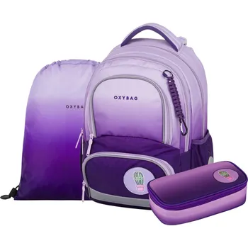 Školní batoh OxyBag Školní set 3ks OXY NEXT Purple