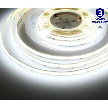 LED páska Kanlux 24COB 3W/m 6500K studená bílá 24V LED pásek vnitřní IP20 světelný pruh 320diod/metr 39168