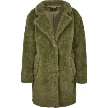 Dámský kabát Kabát Urban Classics Ladies Oversized Sherpa Coat - olive L