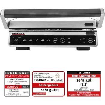 Kuchyňský gril Gastroback 42542 – Design BBQ Advanced Smart Kontaktní gril