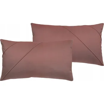 Povlak na polštářek DEKORAČNÍ povlak na polštář velur samet pudrová růžová růžový set P+L 30x50