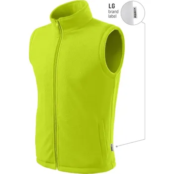 Pánské oblečení MALFINI Next 518 Fleece vesta unisex - S limetková 62 (brand label)