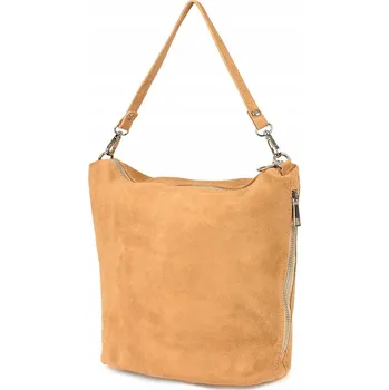 Kabelka Beltimore kabelka přes rameno z pravé semišové kůže, žlutá