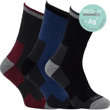 Pánské ponožky RS bavlněné froté pracovní ponožky s vláknem PROLEN Siltex mix 43-46
