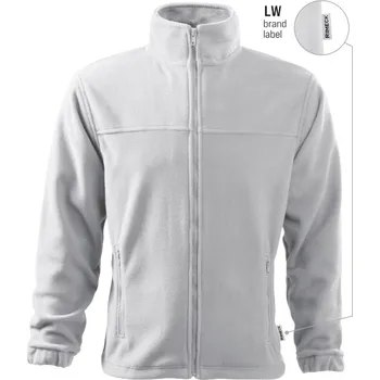 Pánská mikina MALFINI Jacket 501 Fleece pánský - M bílá 00 (brand label)