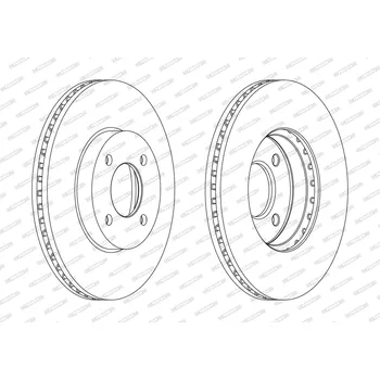 Brzdový kotouč Brzdový kotouč FERODO DDF2068C