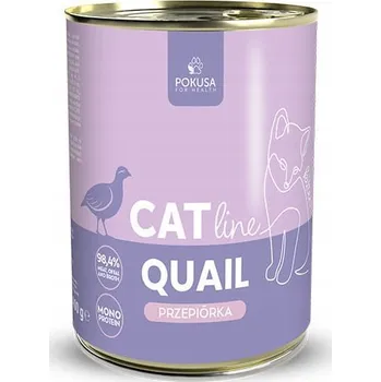 Krmivo pro kočku Pokusa CatLine Quail křepelka 400g monoproteinové krmivo mokré pro koťata