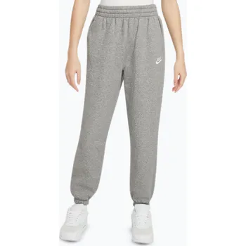 Chlapecké kalhoty Dětské kalhoty Nike Sportswear Club Fleece dark grey heather/base grey/white