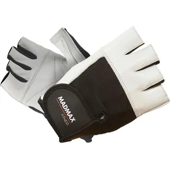 Fitness rukavice MADMAX Fitness MFG444 bílé S
