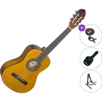 Klasická kytara Stagg C410 M SET Natural Poloviční klasická kytara pro dítě