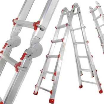 Žebřík Hliníkový žebřík 4x5 multifunkční M85606