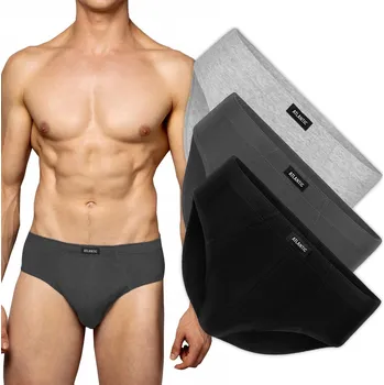 Slipy 3-BALENÍ Pánské slipy Atlantic bavlněné 3BMP-006-CZA/SZM/GRF XL