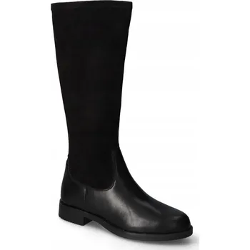 Dámské kozačky Kozačky 38 TAMARIS 85502 kožené černé kožené kozačky