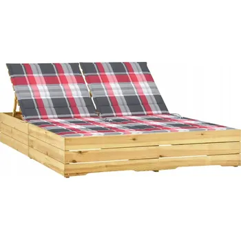 Zahradní lehátko Lehátko dřevěné červené Petromila