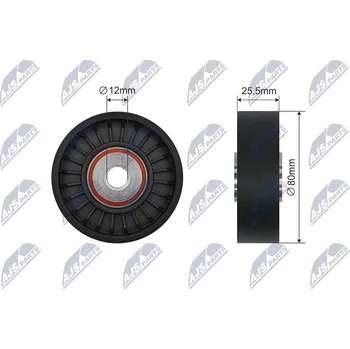 Vratná/vodicí kladka, klínový žebrový řemen NTY RNK-SA-001