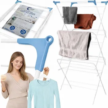 Sušák na prádlo balkonový stojací svislý skládací na oblečení prádlo velký