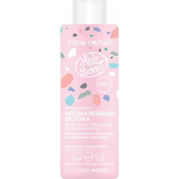 Vlasová regenerace HAIRBOOM Rice Rehab Vyhlazující rýžový přeliv na vlasy s octem 200 ml