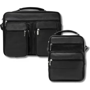 Pánská taška přes rameno a kožená pánská ledvinka dárková sada Abruzzo