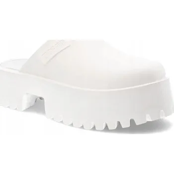 Dámské pantofle NAZOUVÁKY s masivní podrážkou, módní BIG STAR NN274015 bílé 37