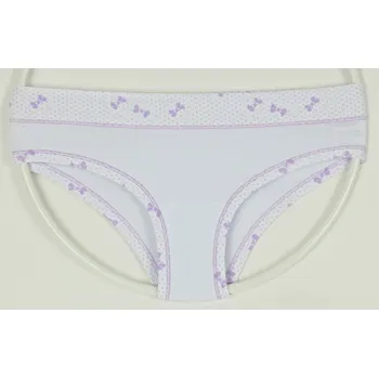 Dámské oblečení GOLD LINES Bavlněné kalhotky vzor 477 Velikost: L, Barva: fialová