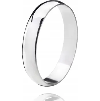 Prsten STŘÍBRNÝ PRSTEN DÁMSKÝ PÁNSKÝ RODOVANÝ HLADKÝ KULATÝ KLASICKÝ 25