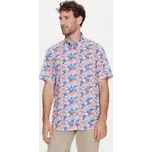Pánská košile Bugatti vícebarevná bavlněná s krátkým rukávem, velikost XL