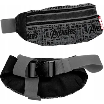 Ledvinka Dětská ledvinka Avengers Paso černá, odstíny šedé a stříbrná