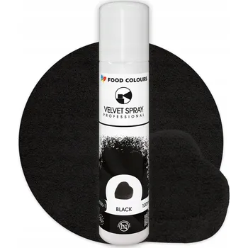 Barva ve spreji Barvivo ve spreji Food Colours 100 g 100 ml 1 ks černé