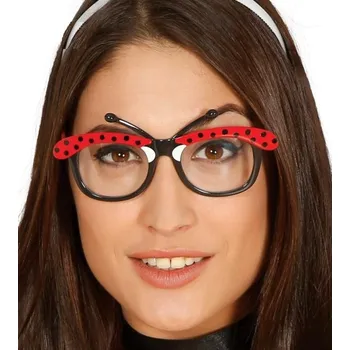 Sluneční brýle Brýle Beruška červená křidélka S puntíky