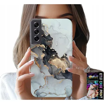 Pouzdro na mobilní telefon POUZDRO PRO SAMSUNG GALAXY S21 FE - ELEGANTNÍ MRAMOR MÓDNÍ ŽENSKÉ