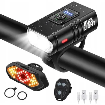 Cyklosvítilna Sada cyklistických světel Operum 1000 lm s blinkry