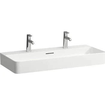 Umyvadlo LAUFEN VAL - umyvadlo, broušená spodní část (H816285) Barva: Černá mat, Provedení: s 3 otvory pro baterii, bez přepadu