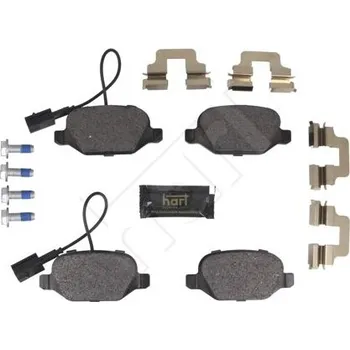 Brzdový systém Sada brzdových destiček, kotoučová brzda HART 261 752