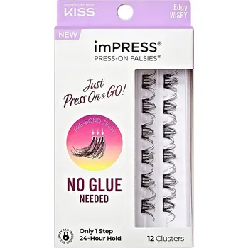 Péče o řasy a obočí KISS Samolepicí řasy imPress - Edgy Wispy
