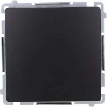 vypínač SIMON BASIC JEDNOPÓLOVÝ VYPÍNAČ 10AX ČERNÁ MATNÁ