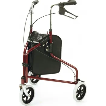 DMA Praha 2320 tříkolové chodítko bovdenové, červené