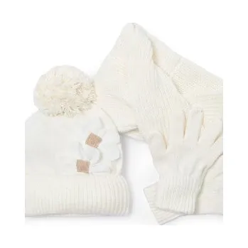 Čepice Set čepice, tunelová šála a rukavice Mayoral 10071 Écru 16Y