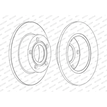 Brzdový kotouč Brzdový kotouč FERODO DDF1033C