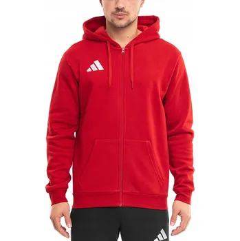 Pánská móda Pánská Mikina adidas Entrada 26 s kapucí na zip, sportovní, bavlněná, L