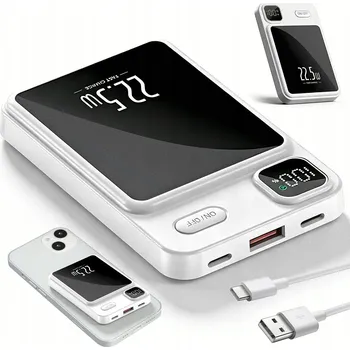 Powerbanka MAGNETICKÁ POWERBANKA 10000MAH LED 22.5W PD RYCHLÉ NABÍJENÍ PRO IPHONE