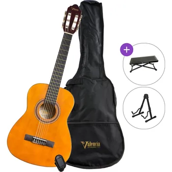 Klasická kytara Valencia VC102K SET Natural Poloviční klasická kytara pro dítě