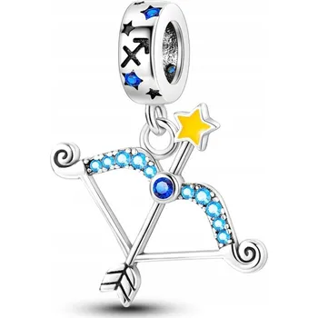 Přívěsek CHARMS PŘÍVĚSEK STŘÍBRNÝ ZNAMENÍ ZVĚROKRUHU STŘELEC CHARMS BEADS ORIGINÁLNÍ
