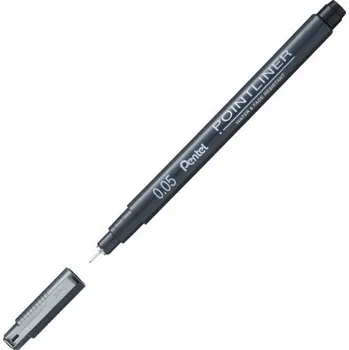 LINER KALIBROVANÝ KRESLICÍ POPISOVAČ POINTLINER 0,03 MM S20P PENTEL ČERNÝ