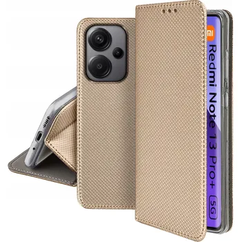 Pouzdro na mobilní telefon Flipové pouzdro IziGSM pro Xiaomi Redmi Note 13 Pro 4G zlaté