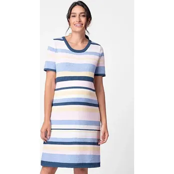 Těhotenský svetr Těhotenské a kojící šaty Odelle 3v1 - pruhované, bavlna Velikost: S