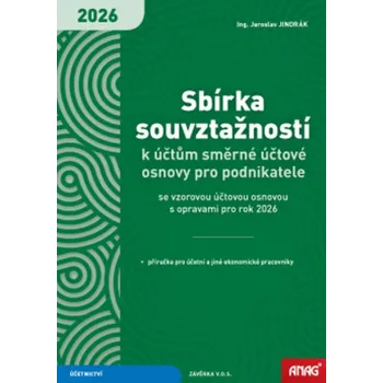 Sbírka souvztažnosti k účtům směrné účtové osnovy pro podnikatele 2026 - Jaroslav Jindrák (2026, brožovaná)