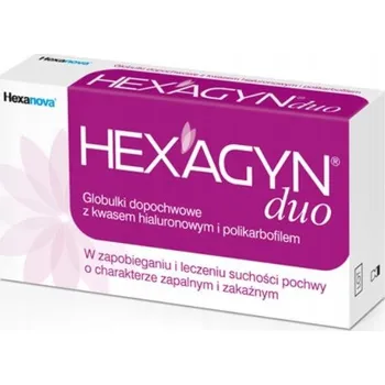 Intimní hygienický prostředek Hexagyn Duo vaginální čípky 10 ks Hexanova